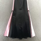 Jessica Mcclintock Gunne Sax Prom Dress Gown Black Pink Strapless Pleated