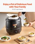 Vevor Commercial Soup Warmer Soup Station With 10qt Pot Soup Kettle Warmer