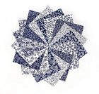 New Navy    White Basics  Pre Cut Charm Pack 5  Squares 100  Cotton Fabric Quilt