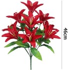 10 Heads Artificial Fake Lily Silk Flowers Bunch Home Wedding Party Garden Decor