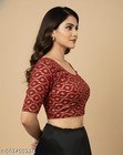 2 Stretchable Blouse For Women Crop Top Saree Choli Readymade Blouse Floral