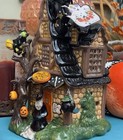 Htf New Blue Sky Clayworks Halloween  the Broomclub Witches Brew Pub  Tealight
