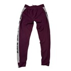 Victoria s Secret Pink Ultimate Jogger Pants Small Burgundy Grey Colorblock