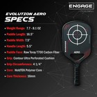 Engage Aero Pickleball Paddle   Foam Injected   Raw Carbon Fiber   Thermoformed