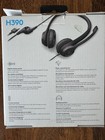 Logitech H390 Usb Wired Headset Black Noise-cancel Boom Mic Mute Volume On-ear