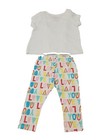 Okie Dokie Baby Girl 2pc Tee With Eyelet Lace Accents   Legging Set  6m  - New  