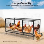 Large Chicken Coop Metal Hen House Backyards Poultry Hutch Pet Cage 47 x22 x24 