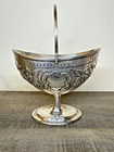 1766 Dublin Michael Homer Sterling Silver Irish Repousse Sugar Basket George Iii