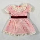 18  American Girl Doll Samantha s Beforever Pink Meet Dress Outfit W  Hairbow
