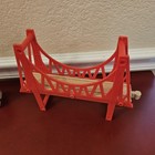Red Suspension Bridge Covered Bridge Tunnel Track Thomas Brio Wooden Train