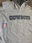 Men s Dallas Cowboys Nike Nfl Hoodie Pullover Shirt Sz Large Gray Dri-fit