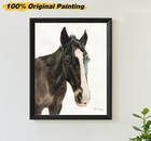 Custom Pet Portrait Watercolor Hand Painted Dog Cat Memorial Gift