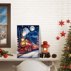 Christmas Train Diy Paint By Numbers Kit For Adults 8x12 In Wall Art Decor