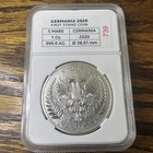 Germania 2020 5 Mark - Germania 1 Oz 999 9 Silver Bu Coin  First Strike