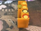 Vintage Catalin Bakelite Poker Chip Holder  Butterscotch Swirl W us Army Chips