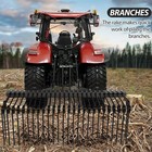 60 3-point Tractor Rake durable Powder Coated Steel Spring Landscape Rake cat0 1