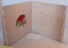 Vintage 1944 Hallmark Birthday Greeting Card Books And Flowers Unsigned