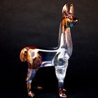 Llama Figurine Of Hand Blown Glass And 24k Gold