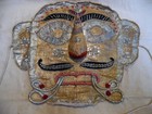 Beautiful Hand Made Antique Asian Cloth Fabric Mask Indian Folk Art India