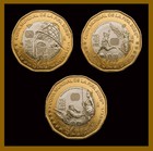 Mexico 20 Pesos   Russia 25 Rubles  6 Coin Set  2018  2026 Fifa World Cup