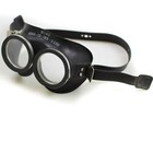 Genuine German Army Protection Goggles Black Auer Rubberized Surplus New