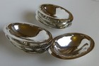Georg Jensen Set Of 2 Salt Cellars Or Dip  243b Vintage Sterling Silver