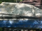 Reclaimed Salvage Wood Door With Green Paint Finish  Antique Style
