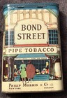 Vintage Bond Street Pipe Tobacco Tin Philip Morris