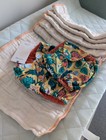 Newborn Cloth Diaper Set     Organic Prefolds   Covers  size 1 2  With Freebies     