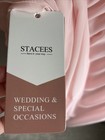 Stacees A Line V-neck  Blushing  Pink Chiffon Dress Mother Of The Bride Size 12