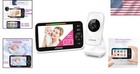 5  Lcd Baby Monitor Video Camera Audio Night Vision Temperature Alarm