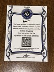 Erik Rivera 2018 Leaf Perfect Game Jersey Dri-fit Patch Autograph  1 2 Angels