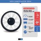 36v 48v 500w Snow Fat Bike Ebike Conversion Kit Rear Cassette Hub Motor Wheel 