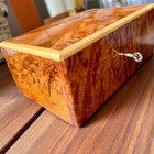 Jewelry Wood Box Large Jewellery Thuya Burl Box Organizer With Key Keepsake Box