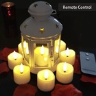12 Pack Realistic And Bright Flickering Battery Operated Flameless Led Tea Li   
