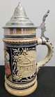 Vintage German Beer Stein W pewter Lid - Made In Germany - 7 