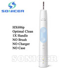 Philips Hx686p Electric Toothbrush Handle White Sonicare Protectiveclean