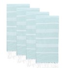 Turkish Beach Towel Set Of 4  38  X 71     100  Cotton Extra Large Turkish Towel