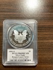 1991-s American Silver Eagle Ase  1 Pcgs Proof 69 Deep Cameo Reagan Signature