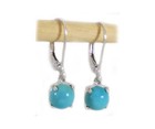 Antique 18thc 2  ct Turquoise Earrings - Hun Scythian Mongol Avar Magyar Egyptian