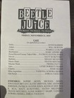 Beetlejuice Broadway 2025 Playbill- Justin Collette  Trisha Paytas