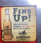 Margaritaville Landshark Fins Up 4 Inch Square Beer Coaster