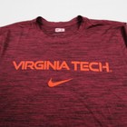 Virginia Tech Hokies Nike Short Sleeve Shirt Men s Maroon Used