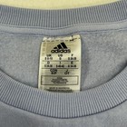 Adidas Essentials 3-stripes Crewneck Sweatshirt Blue Fleece Womens Small 1931