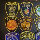 Lot Of 25  Large Different Police Patch   Patches New Condition  Lp2