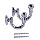 Ample Decor 2 Pcs Tie Hook  Curtain Tieback Hooks  Metal Tie Backs For Curtain