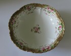 Antique Nippon Bowl Set - 4 Small Bowls   1 Serving Bowl - Pink Flowers