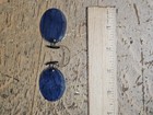 Antique Cobalt Blue Pince Nez Pinch Floating Sunglasses Vtg Civil War Era Rare