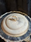 Chafing Dish Silverplate Vintage International Silver Co 2 Qt Pyrex Bowl - Read