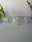 Vintage Set 4 Nestle Nescafe 1970   s Clear Glass Globe World Coffee Tea Mug Cup